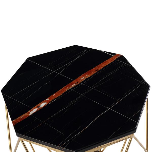 paramount geometric gold metal frame black portoro marble top side sofa table lux modern style marble detail 5c6e1c3d eba2 4127 a953 f0e052e83dba