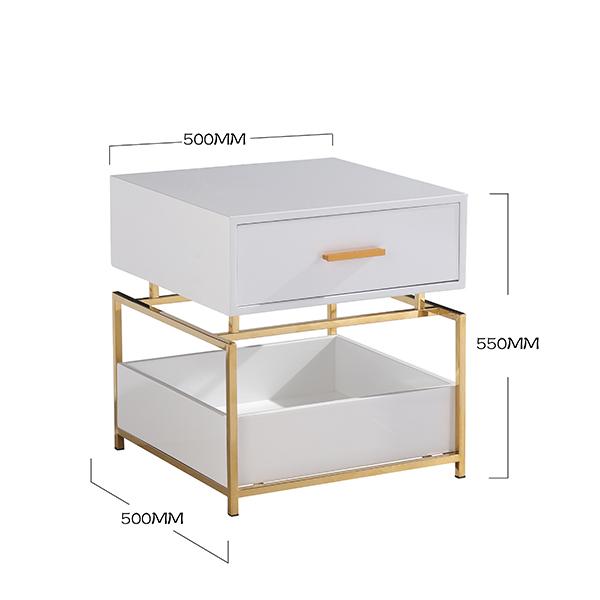 rome 1 drawer bedside table nightstand gold frame handles white gloss dimensions 26d1f795 1c63 4270 8976 a94f9366ce9d