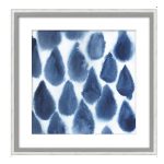 silver frame artwork abstract watercolour raindrop art set 2 LS PT2234 image 2