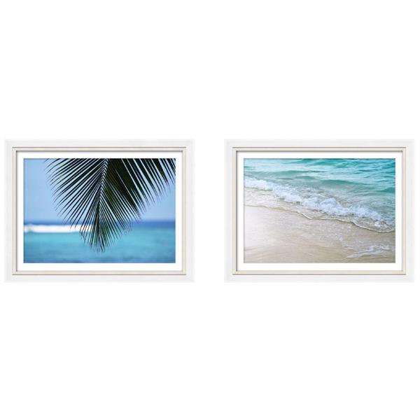 silver white gloss frame beach photography print set 01 LS PT1017 1 3560f590 f40b 4b7e ad9d b081e01aa240