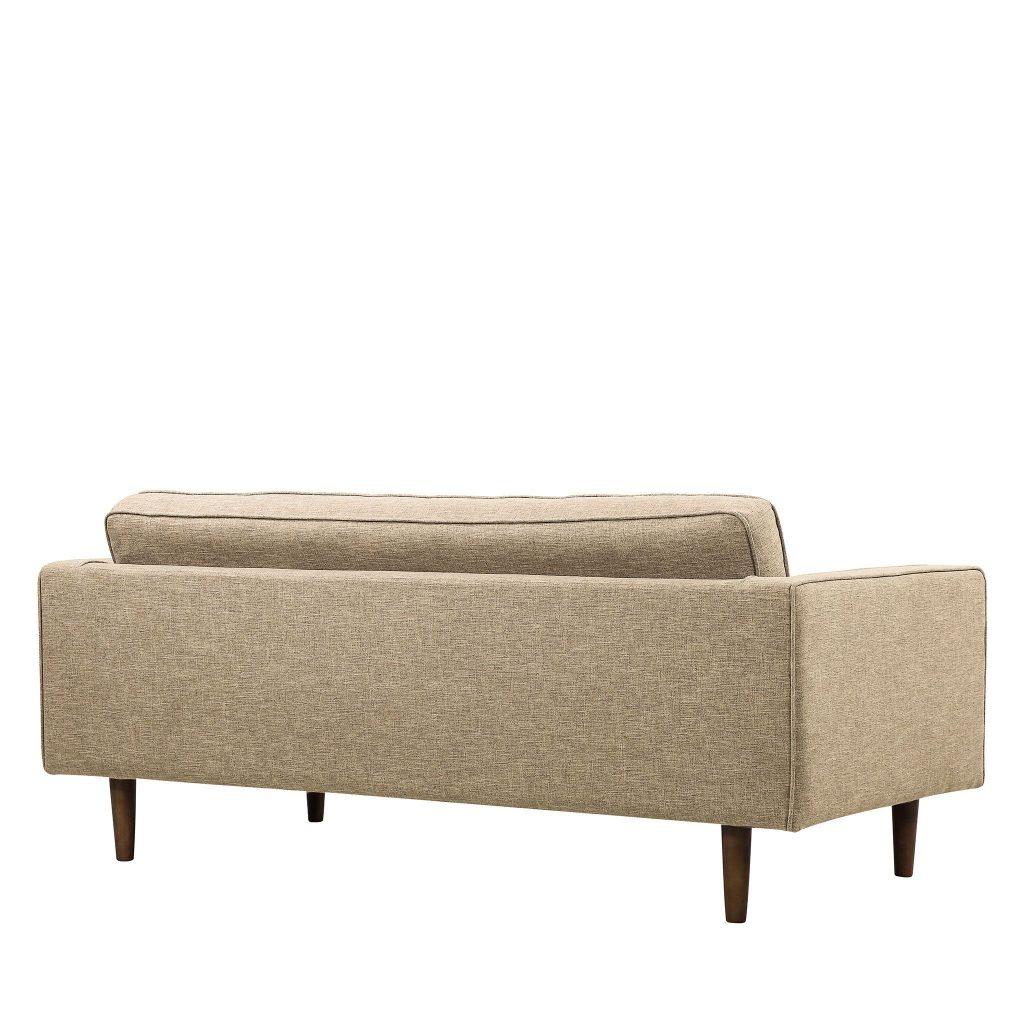 surrey luxury fabric 2 seat sofa bolster cushions beige