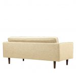 surrey luxury fabric 2 seat sofa bolster cushions cream 1