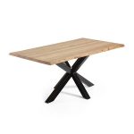 verona dining table black epoxy painted base cross leg timber top 1 4fb8ebda 2375 4bbf 8631 5a9bebac133f